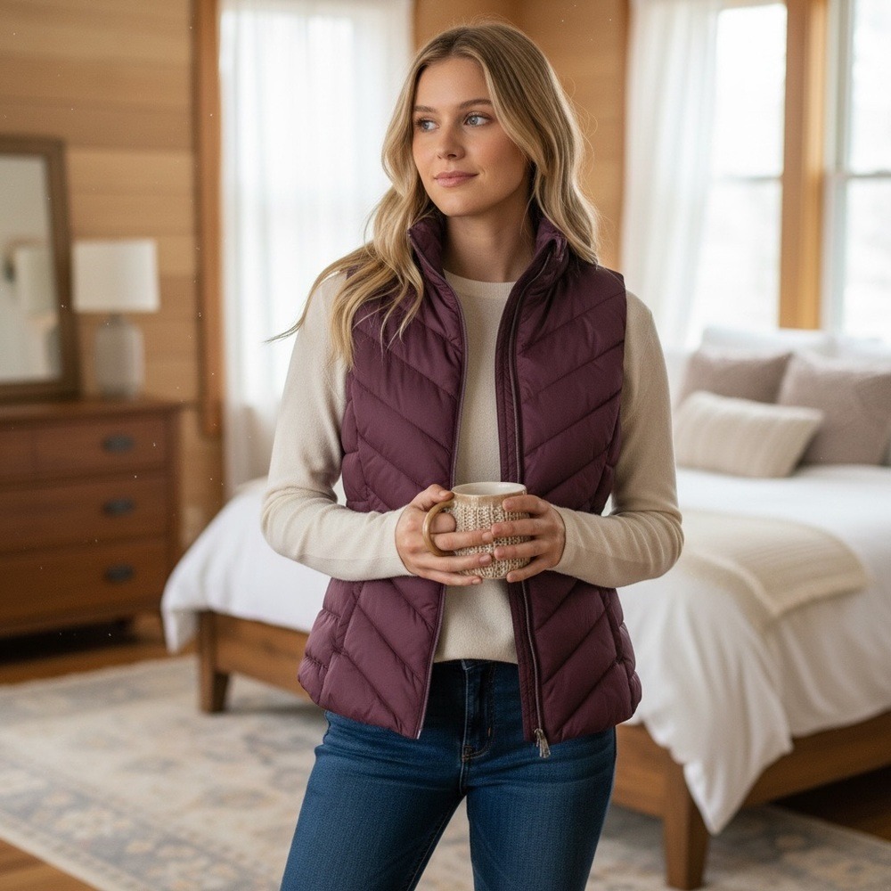 SO Women's Purple‎ Puffer Vest